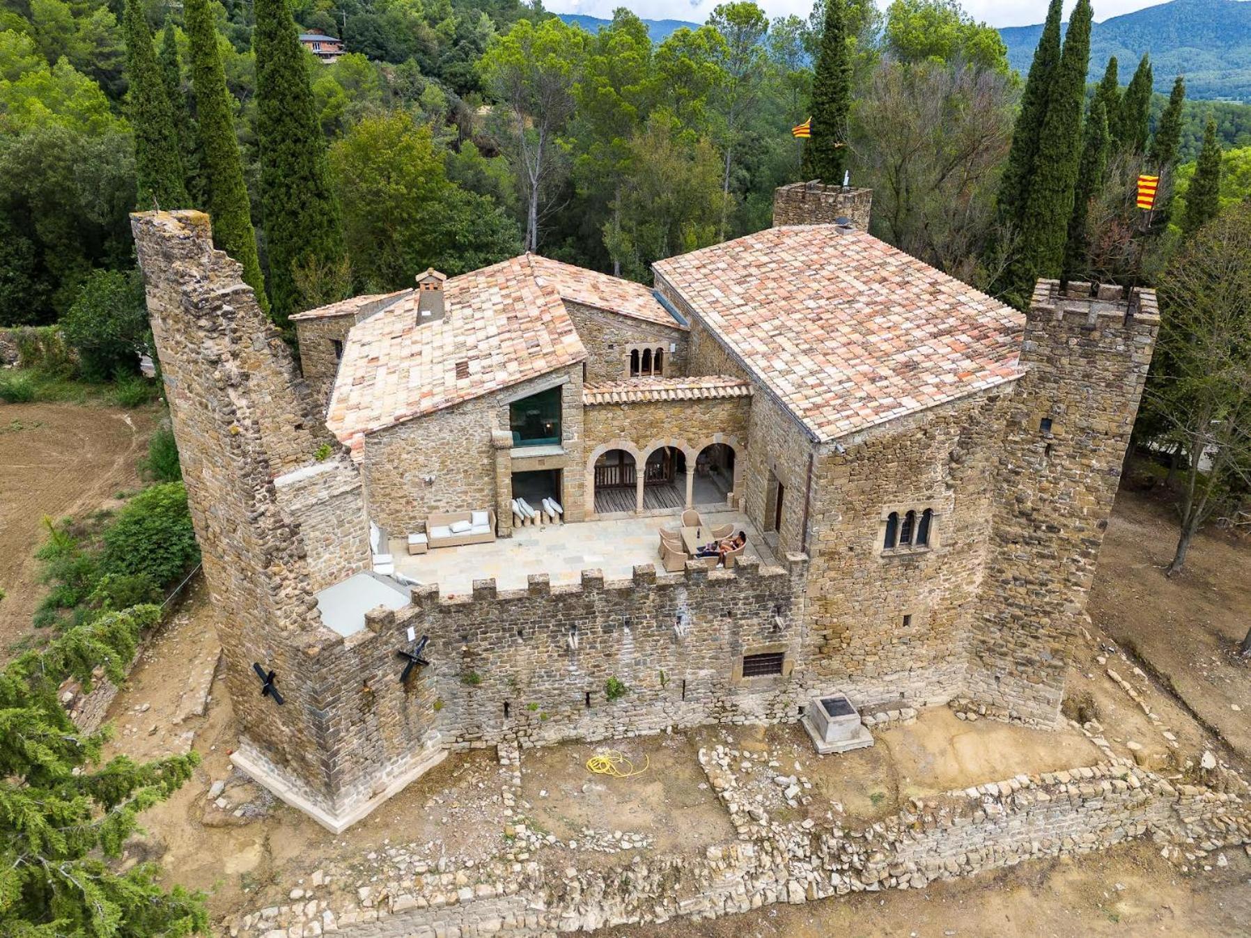 Castell In Girona Villa Sant Miquel de Campmajor Exterior photo